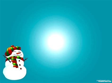 Snowman Christmas PowerPoint Background – GraphicPanic.com