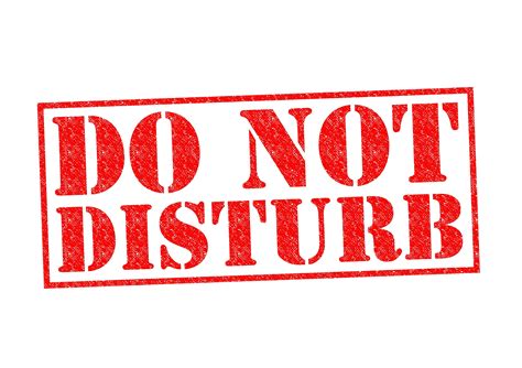 Do Not Disturb Stamp transparent PNG - StickPNG