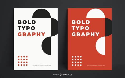 Bold Typography Poster Template Vector Download
