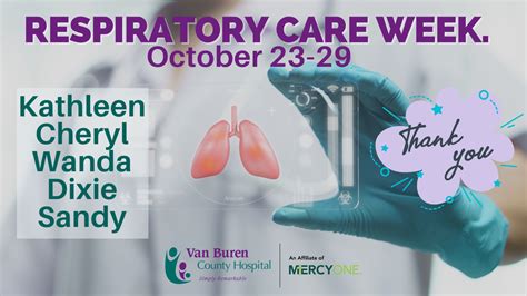 It is Respiratory Care Week! - Van Buren County Hospital