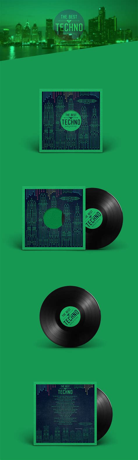 Vinyl record cover design v2.01 on Behance