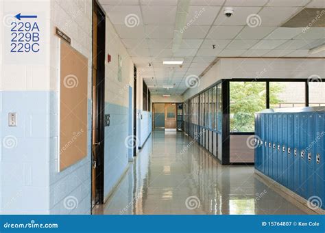 School Hallway Lockers Royalty Free Stock Photography - Image: 15764807