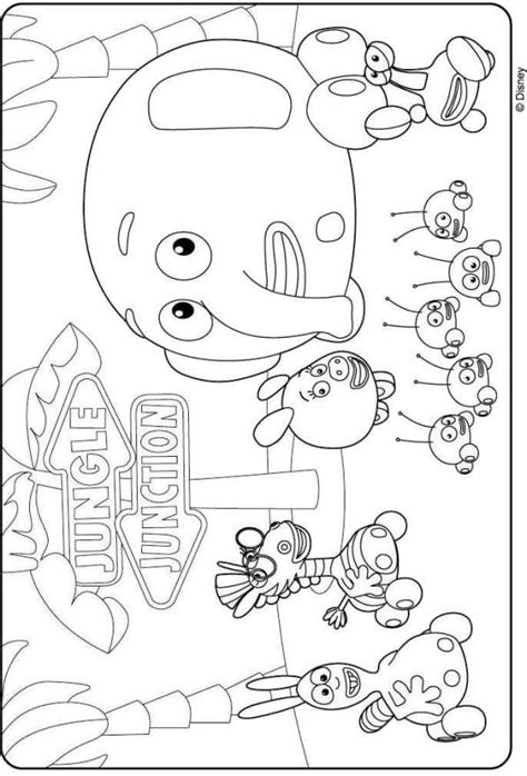 Kids-n-fun.com | Coloring page Jungle Junction jungle junction