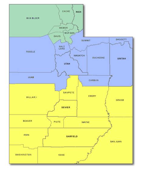 District of Utah Map | District of Utah | United States District Court