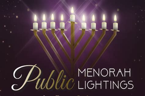 Area Public Menorah lightings - Morris Focus