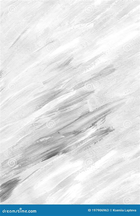 Abstract White Background Painting. Light Monochrome Backdrop. Black and White Minimalist Art ...