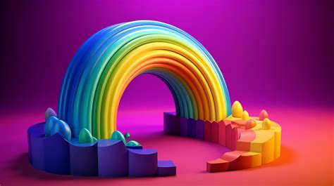 Rainbow 3d Vector, Rainbow, Rainbow 3d Art, Cute Rainbow PNG and Vector ...