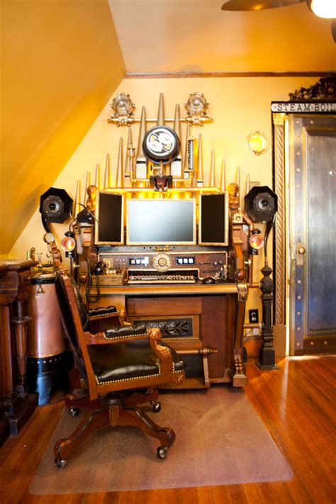 Great Steampunk Office Ideas from Houzz - Steampunkary