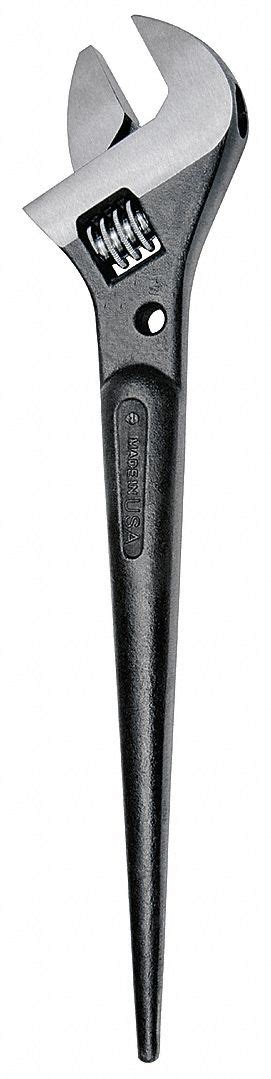 KLEIN TOOLS Adjustable Spud Wrench 1-5/16" Head Size, 11" L, Alloy Steel - 22DL61|3227 - Grainger