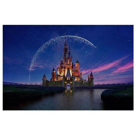 Disney Castle At Night Poster Self Adhesive Wall Sticker Art Decal Mural in 2020 | Disney ...