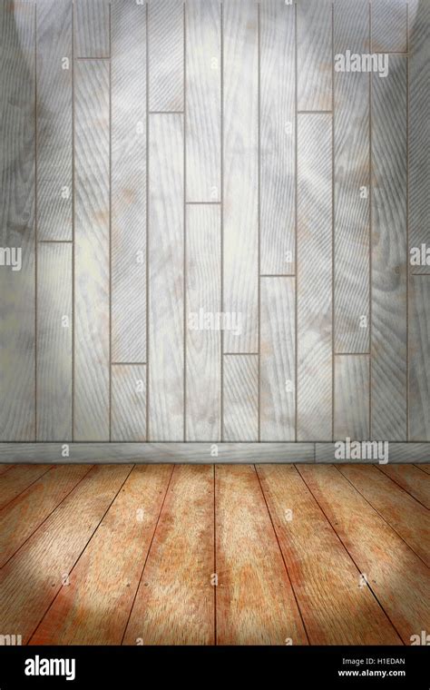 indoor background with colored wall and stone floor wooden plan Stock Photo - Alamy