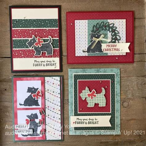 Pin by Psanders on SU - Christmas Scottie | Dog christmas card, Stampin ...