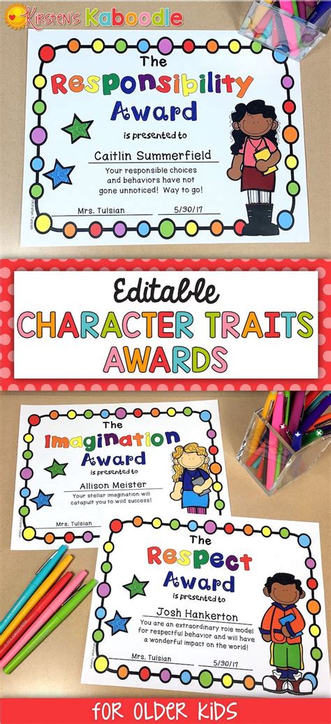 Are you looking for unique, editable awards for your students? These ...