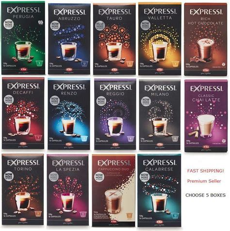 5 Box (80) - Any Choice - Expressi Automatic Coffee Machine Capsules ...