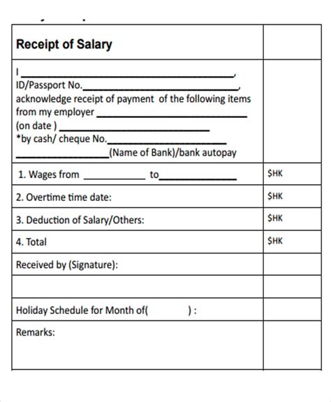 Salary slip format cash salary slip format pdf - xpertbxe