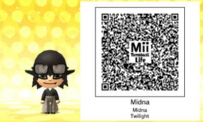 Tomodachi Life Mii QR Codes for Celebrities and Video Game Characters