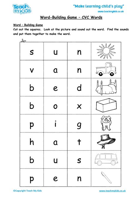 Word - Building Game - CVC Words - TMK Education