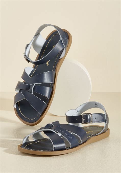 Salt Water Leather Sandal in Blue | Saltwater sandals, Saltwater sandals women, Water sandals