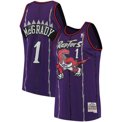 9304833-Men's Mitchell & Ness Tracy McGrady Purple Toronto Raptors 1998 ...