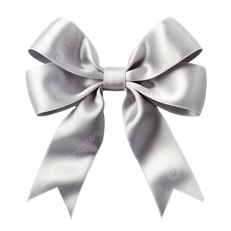 Silver Ribbon With Bow Png File, Bow, Gift, Golden PNG Transparent ...