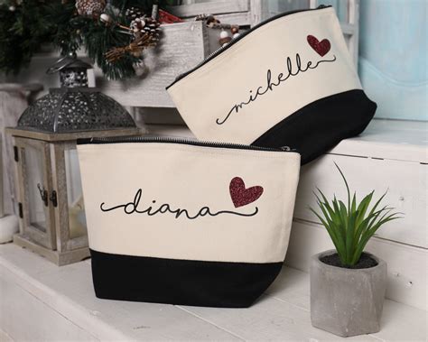 Makeup Bag Personalized Custom Makeup Bag Personalized Bag | Etsy