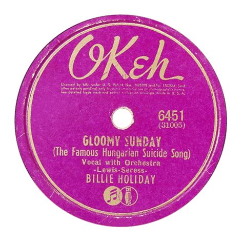 Gloomy Sunday - Billie Holiday Signature Song - The Official Website of Billie Holiday