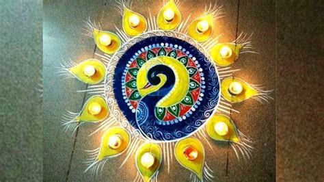 Latest Diwali Rangoli 2018: Latest Deepavali rangoli designs, images ...