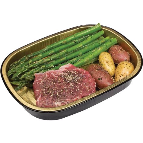 H-E-B Meal Simple Seasoned Beef Steak with Asparagus and Potatoes ...