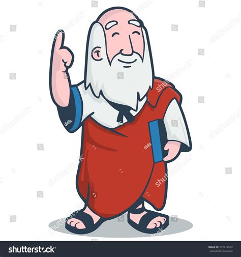 Plato In Cartoon Style Vector - 277414508 : Shutterstock