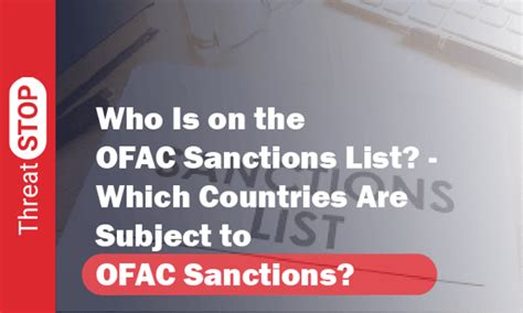 What Are OFAC Sanctions? – Where Can I Locate the OFAC Sanctions?