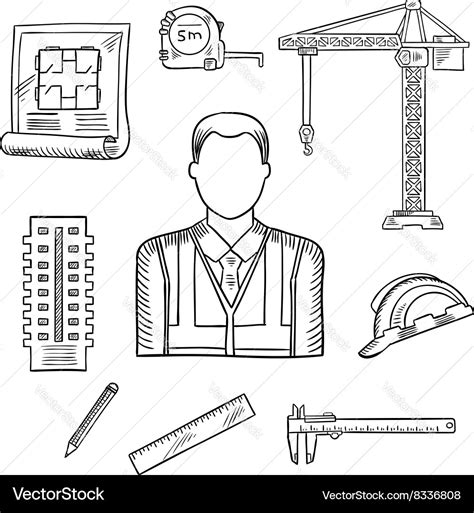 Civil Engineer Drawing Person