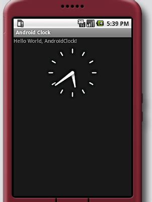 Android-er: Android AnalogClock