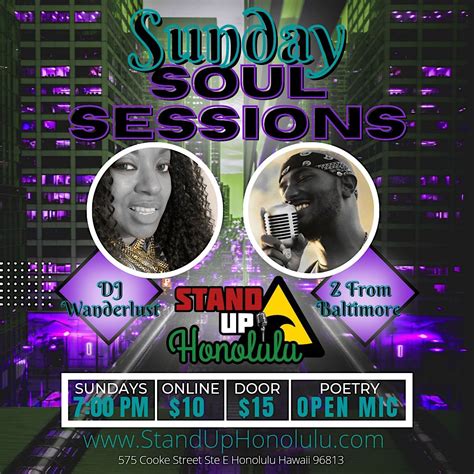 Sunday Soul Sessions, Stand Up Honolulu, 30 April 2023