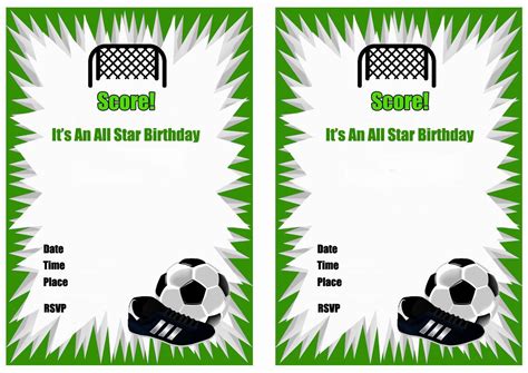 Football Party Invitations, Birthday Party Invitations Free, Free ...