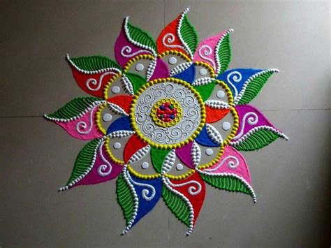 New Year 2019 Rangoli Designs : Freehand Rangoli Designs, Muggulu Designs 2019 - Just Entertainment