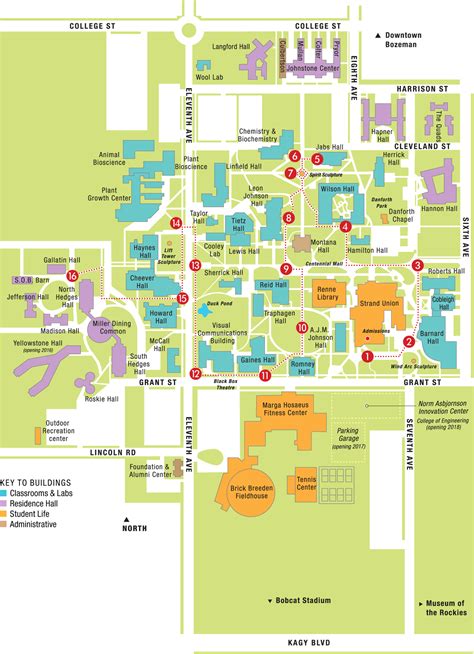 Montana State University Campus Map | Zip Code Map