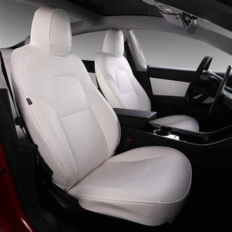 Tesla model 3 white seat covers by Bomeilai – Tesla Model 3 Wiki