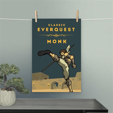 Everquest Fan Art Monk Class Poster - Etsy