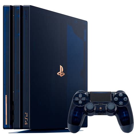 Sony Playstation 4 (PS4) Pro 2TB "500 Million" Translucent Blue Limited ...