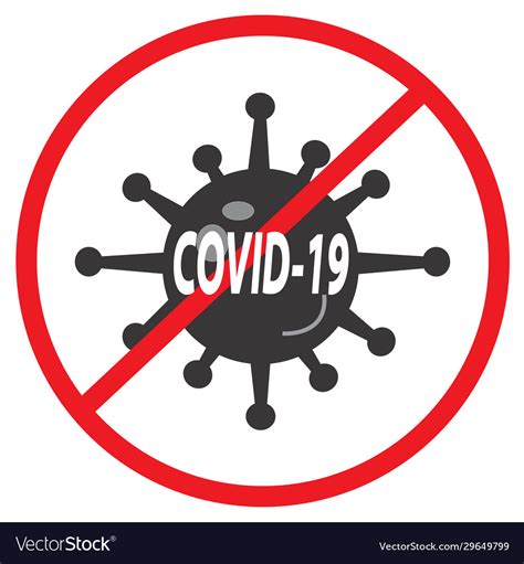 Covid19-19 icon on white background flat style Vector Image