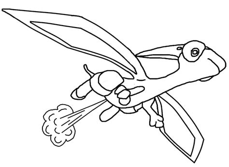 Flygon Pokemon Coloring Page - Free Printable Coloring Pages for Kids