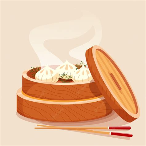 Premium Vector | Dim sum illustration