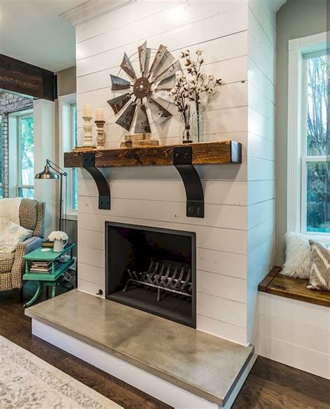 35+ BEST MODERN FARMHOUSE FIREPLACE MANTEL DECOR IDEAS http://urzulahouse.info/40-best-modern ...