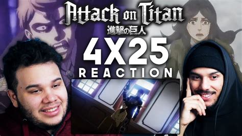 Attack on Titan Season 4 Episode 25 REACTION | Night of the End - YouTube