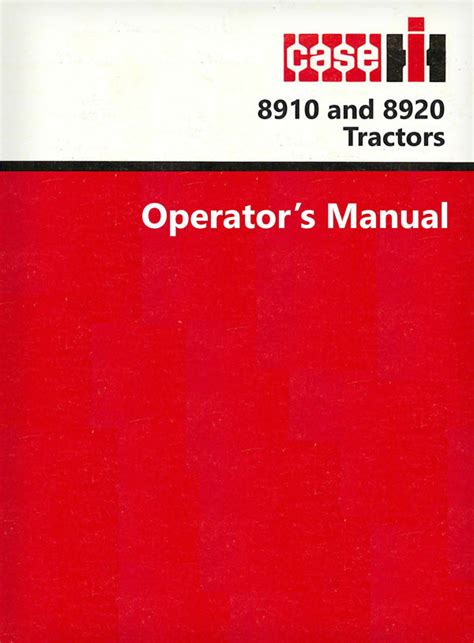 Case IH 8910 and 8920 Tractor Manual | Farm Manuals Fast