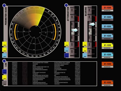 Perimeter sensor schematic; U.S.S. Enterprise NX-01 Enterprise Nx 01 ...