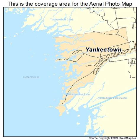 Aerial Photography Map of Yankeetown, FL Florida