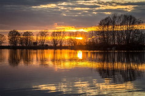 Sunset Lake, Awesome Sunset Lake, 1280x853, #23478