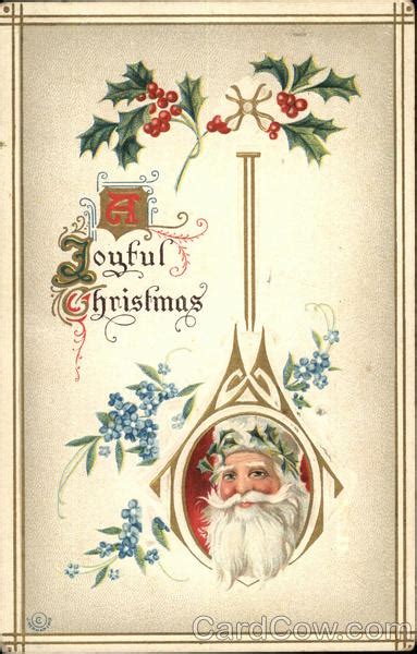 A Joyful Christmas Santa Claus Postcard