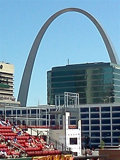 The Arch from Busch Stadium. | Busch stadium, Cardinals baseball, Arch